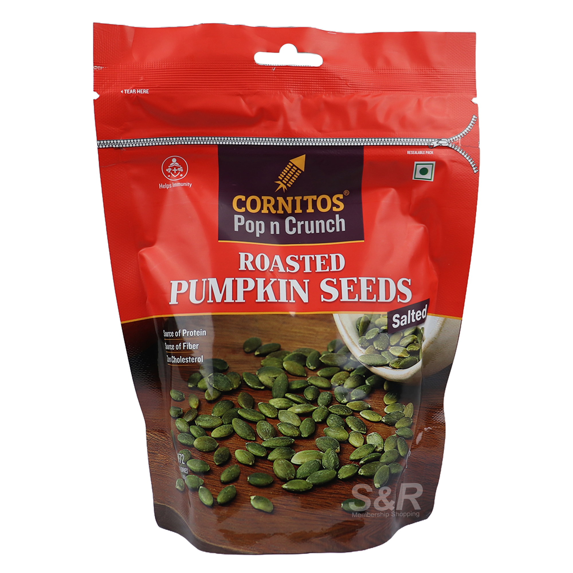 Cornitos Pop N Crunch Roasted Pumpkin Seeds Salted 200g